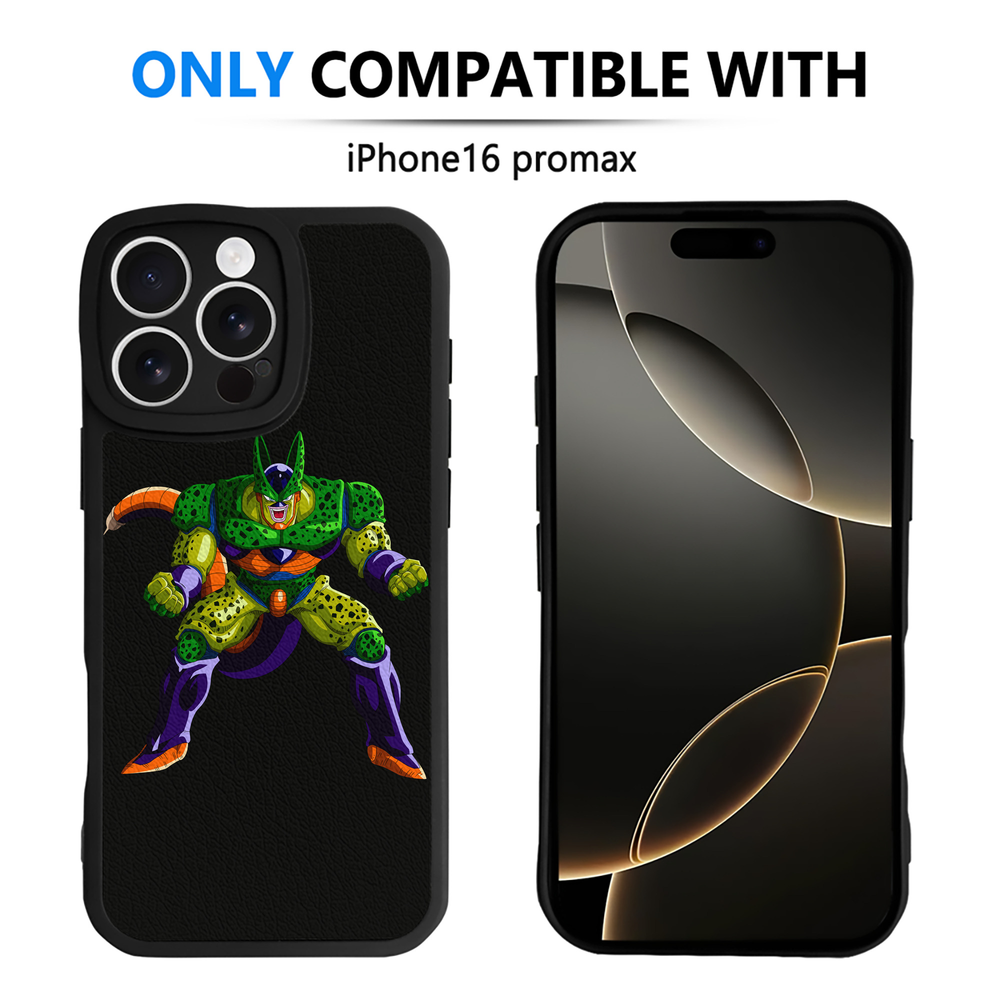 （画像用） ドラゴンボール セル DRAGON BALL Cell 【iPhone 16シリーズ対応】シリコンスマホケース（レザー調） 材質：シリコン